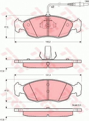 Brake Kit, disc brake (GTD1024)
