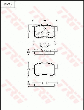 Brake Pad Set, disc brake (GDB7737)