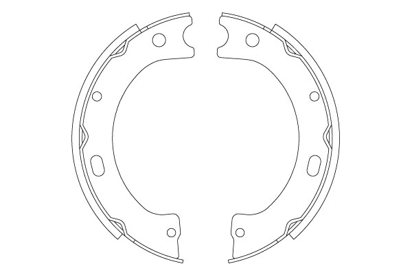 Brake Shoe Set, parking brake
