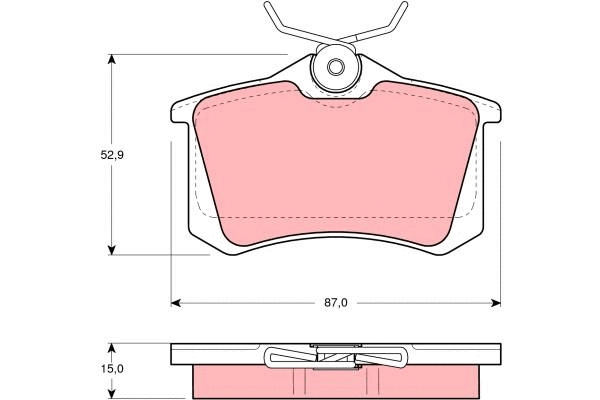 Brake Pad Set, disc brake (GDB1121)