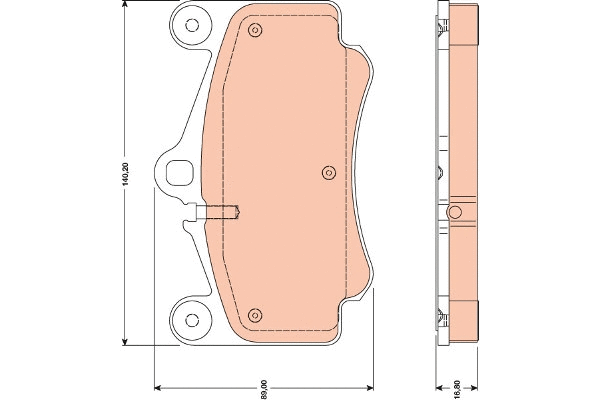 Brake Pad Set, disc brake (GDB1778)
