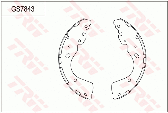 Brake Shoe Set (GS7843)