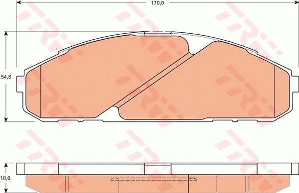 Brake Pad Set, disc brake (GDB7534)