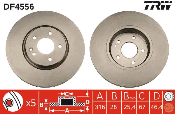 Brake Disc (DF4556)