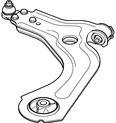 Control/Trailing Arm, wheel suspension (JTC431)