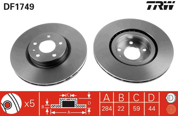 Brake Disc (DF1749)
