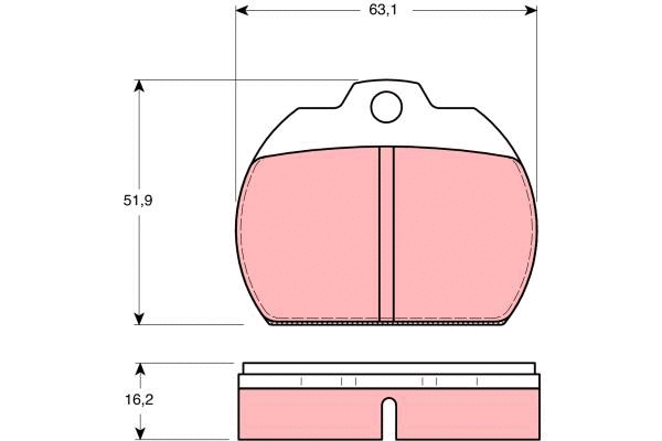 Brake Pad Set, disc brake (GDB591)