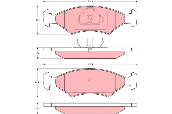 Brake Pad Set, disc brake (GDB3178)