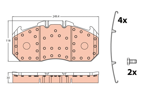 Brake Pad Set, disc brake (GDB5086)