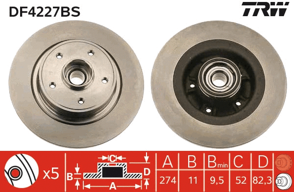 Brake Disc (DF4227BS)