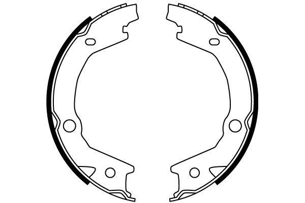 Brake Shoe Set, parking brake