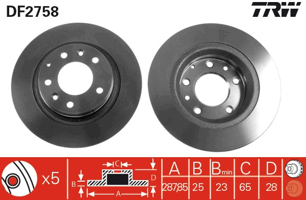 Brake Disc (DF2758)