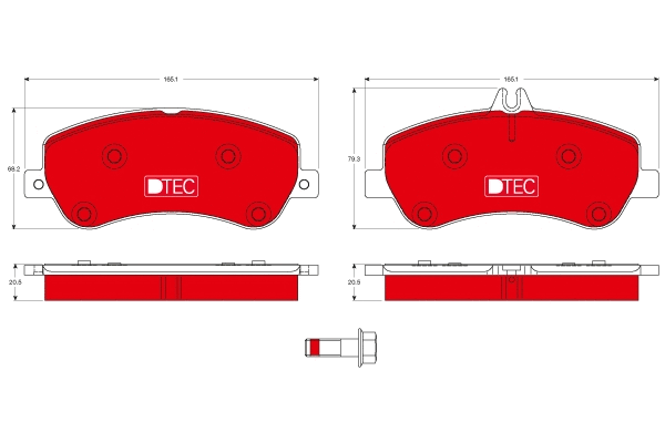 Brake Pad Set, disc brake (GDB1798DTE)