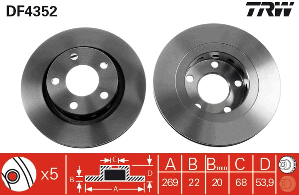 Brake Disc (DF4352)