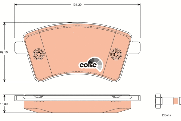 Brake Pad Set, disc brake (GDB1785)