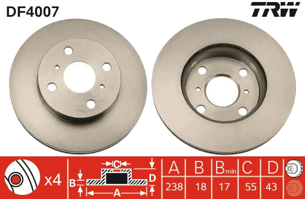 Brake Disc (DF4007)