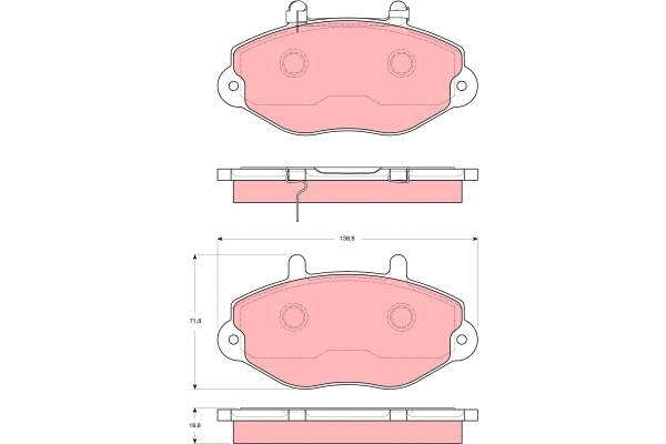 Brake Pad Set, disc brake (GDB1573)