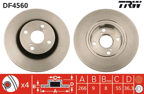 Brake Disc (DF4560)