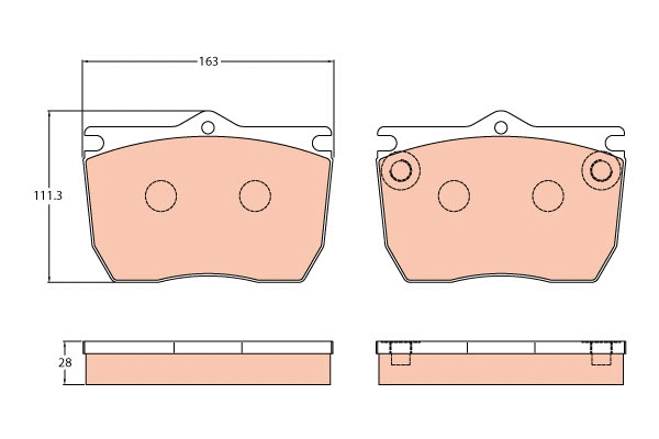 Brake Pad Set, disc brake (GDB5077)