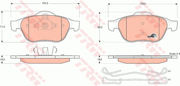 Brake Kit, disc brake (GTD1180)