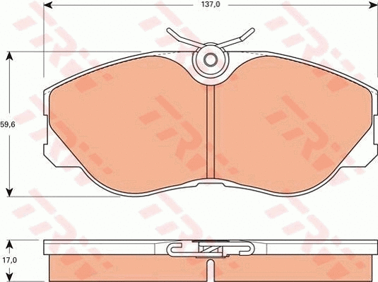 Brake Pad Set, disc brake (GDB7545)