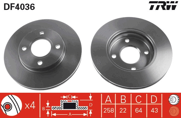 Brake Disc (DF4036)