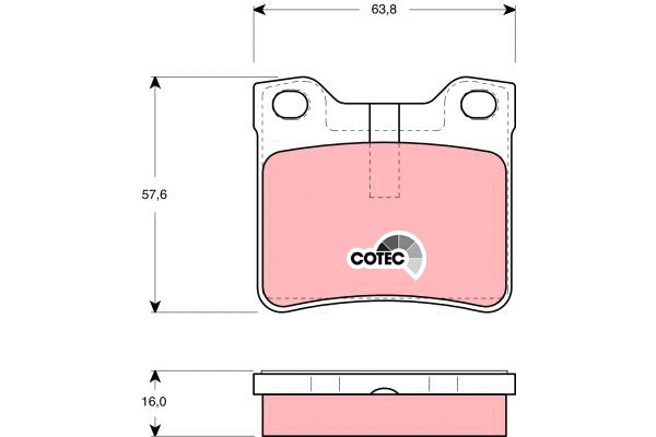 Brake Pad Set, disc brake (GDB1432)