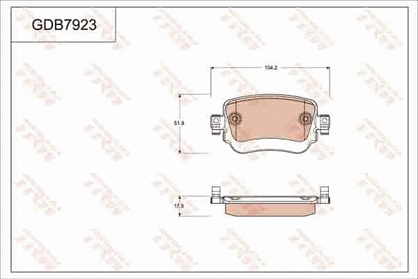 Brake Pad Set, disc brake (GDB7923)
