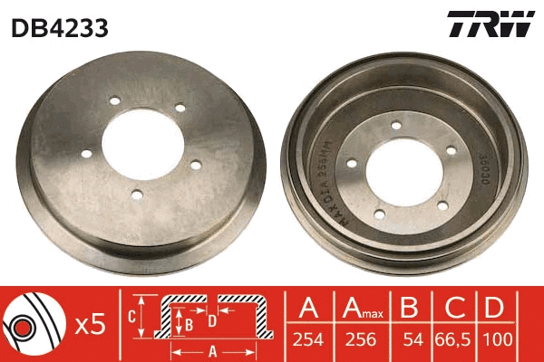Brake Drum (DB4233)