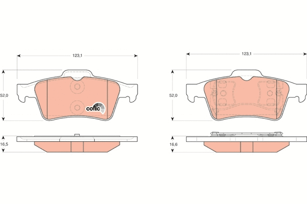 Brake Pad Set, disc brake (GDB3292)