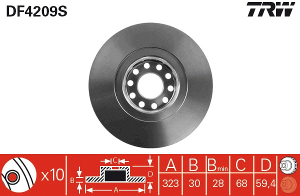 Brake Disc (DF4209S)