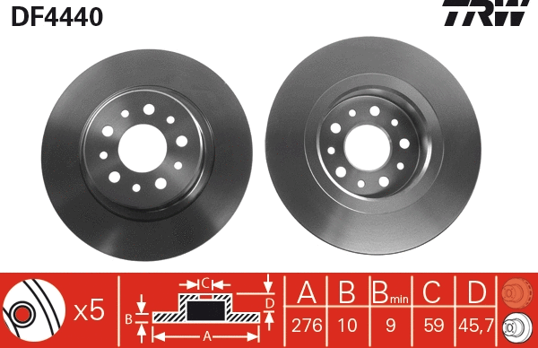 Brake Disc (DF4440)