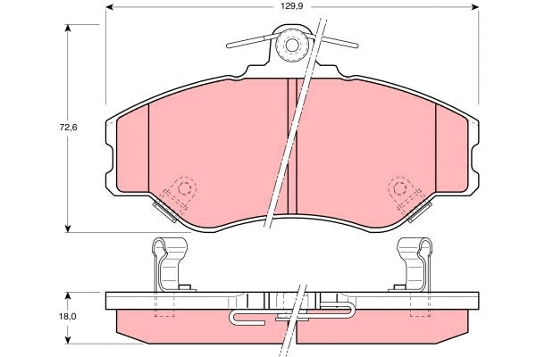 Brake Pad Set, disc brake (GDB3089)
