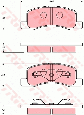 Brake Pad Set, disc brake (GDB7177)