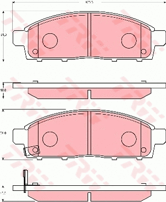 Brake Pad Set, disc brake (GDB7704)