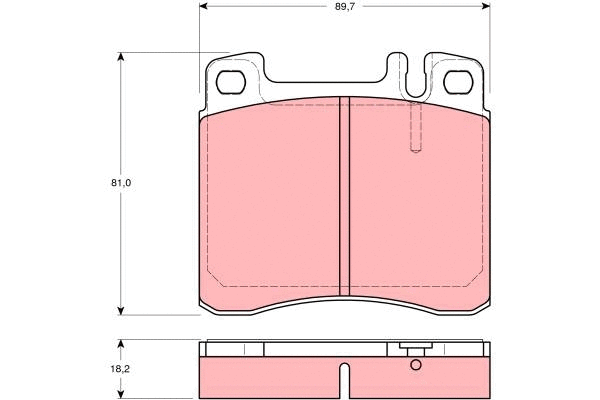 Brake Pad Set, disc brake (GDB1122)