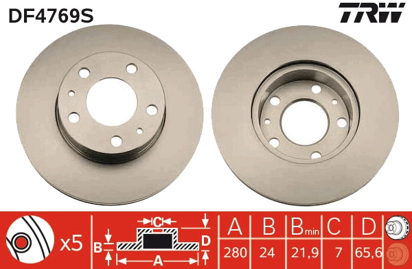 Brake Disc (DF4769S)