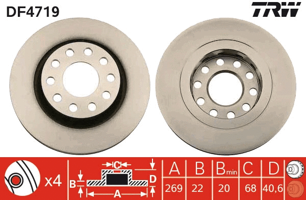 Brake Disc (DF4719)