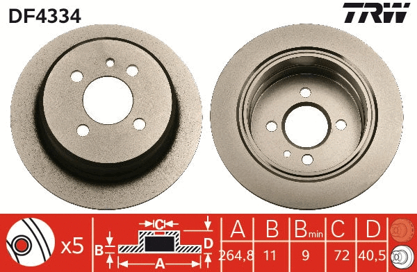 Brake Disc (DF4334)