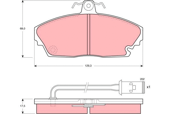 Brake Pad Set, disc brake (GDB479)