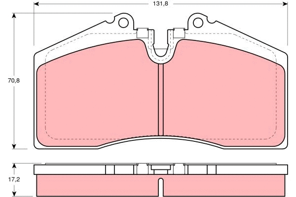 Brake Pad Set, disc brake (GDB966)