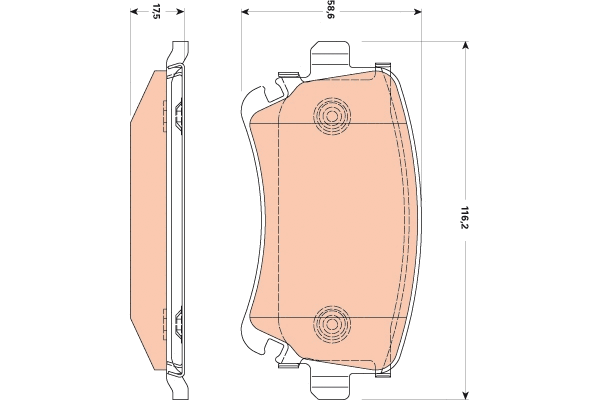 Brake Pad Set, disc brake (GDB1769)