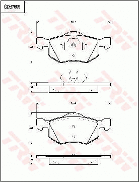 Brake Pad Set, disc brake (GDB7609)