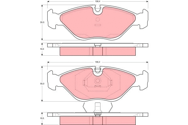 Brake Pad Set, disc brake (GDB969)