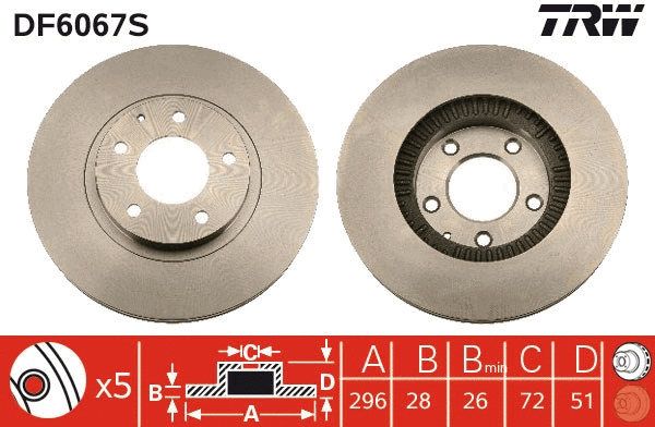 Brake Disc (DF6067S)