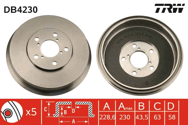 Brake Drum (DB4230)