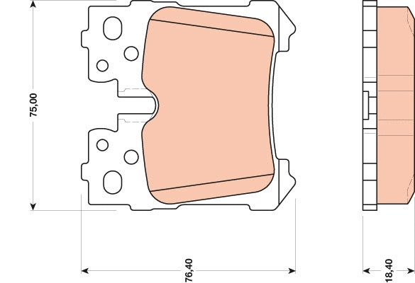 Brake Pad Set, disc brake (GDB3475)