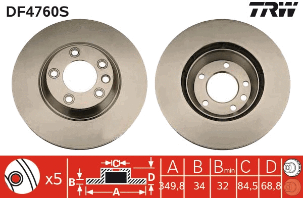 Brake Disc (DF4760S)