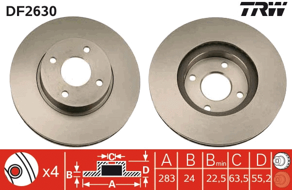Brake Disc (DF2630)