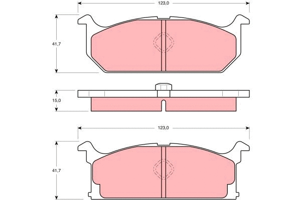 Brake Pad Set, disc brake (GDB382)